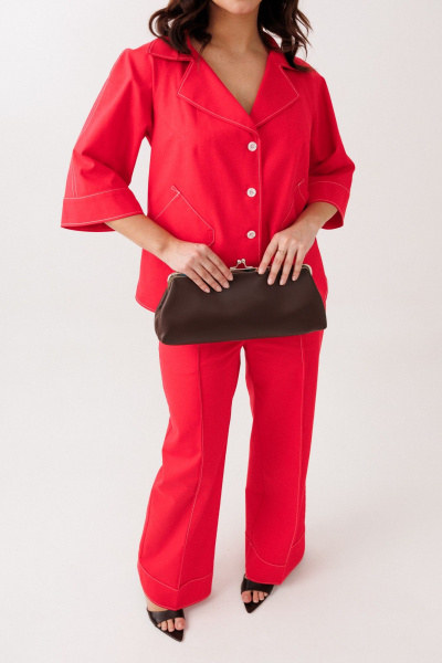 Брюки, жакет Mubliz 329 красный - фото 7