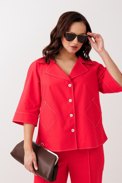 Брюки, жакет Mubliz 329 красный - фото 6