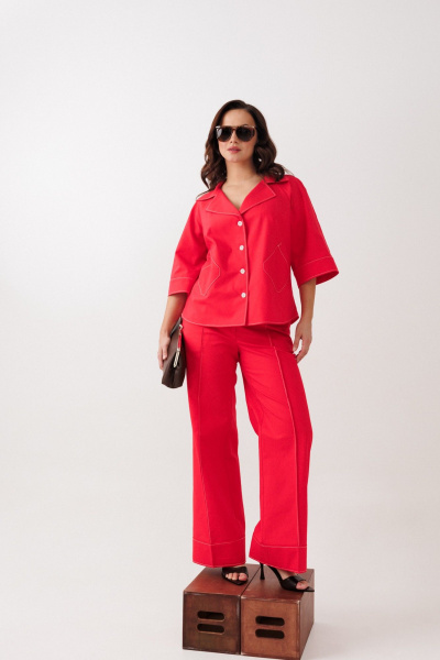 Брюки, жакет Mubliz 329 красный - фото 5
