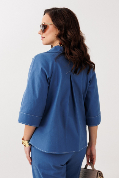 Брюки, жакет Mubliz 329 синий - фото 13