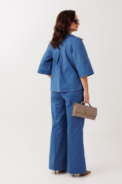 Брюки, жакет Mubliz 329 синий - фото 12