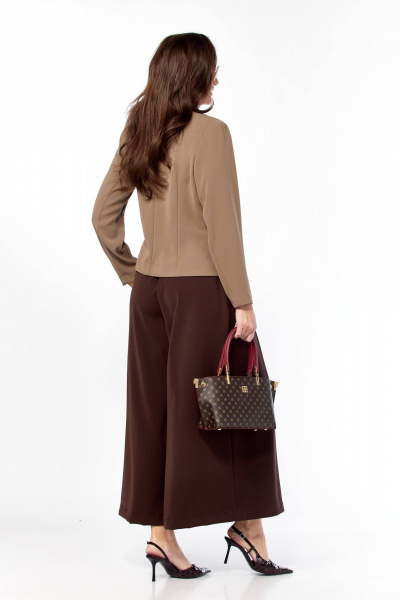Брюки, жакет Taita plus 2614/1 шоколад,какао_с_молоком - фото 7