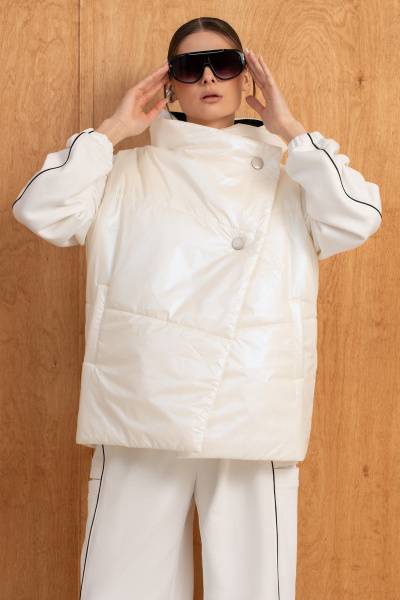 Брюки, жилет, свитшот Luna 286 молоко - фото 17