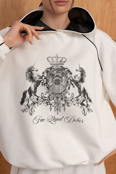 Брюки, жилет, свитшот Luna 286 молоко - фото 6