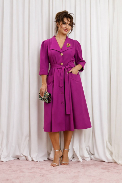 Платье Anastasia 1318.1 фиолетовый - фото 3