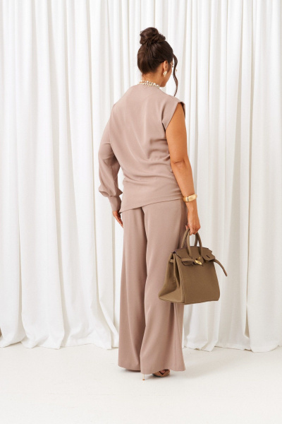 Блуза, брюки Beautiful&Free 6437 капучино - фото 7