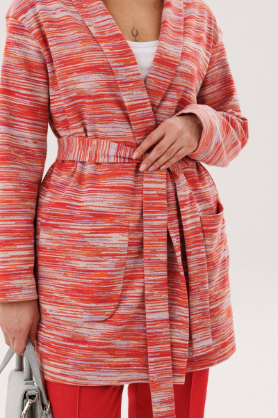 Брюки, кардиган Fantazia Mod 5394 красный_штрипки - фото 4