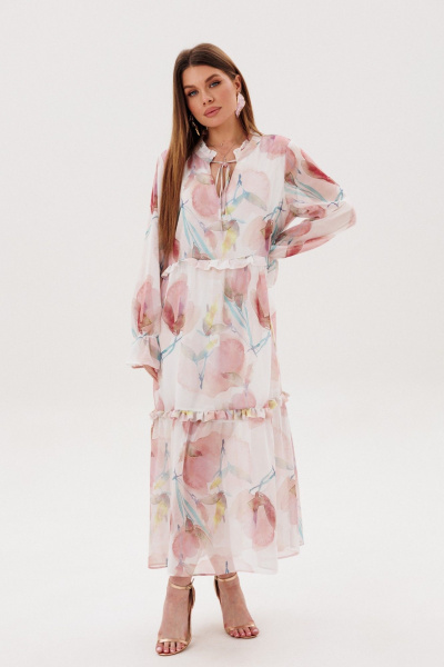 Платье Amberа Style 1130-3 цветы - фото 1