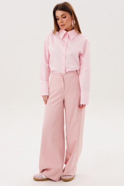 Рубашка Amberа Style 1141 пудра - фото 2