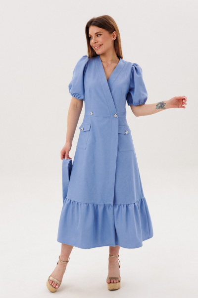 Платье Amberа Style 1143 голубой - фото 6