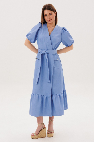 Платье Amberа Style 1143 голубой - фото 4