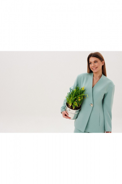 Брюки, жакет Amberа Style 2152 мята - фото 7