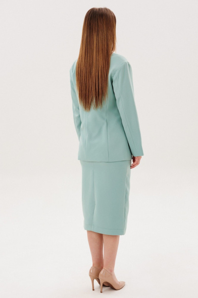 Жакет, юбка Amberа Style 2154 мята - фото 3