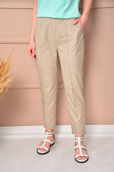 Брюки спортивного стиля с фигурным подрезом и кулиской LM ВИ1019 - фото 2