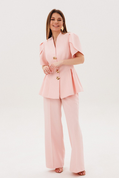 Брюки, жакет Amberа Style 2156 пудра - фото 6