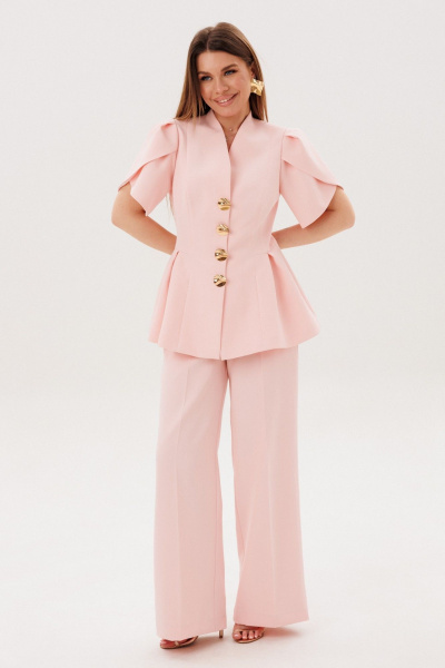 Брюки, жакет Amberа Style 2156 пудра - фото 2