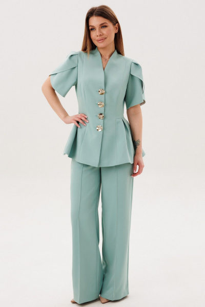 Брюки, жакет Amberа Style 2156-1 мята - фото 2