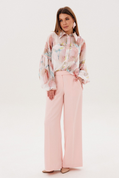 Блуза, брюки Amberа Style 2158 пудра - фото 6