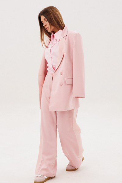 Блуза, брюки, жакет Amberа Style 3024 голубой - фото 15