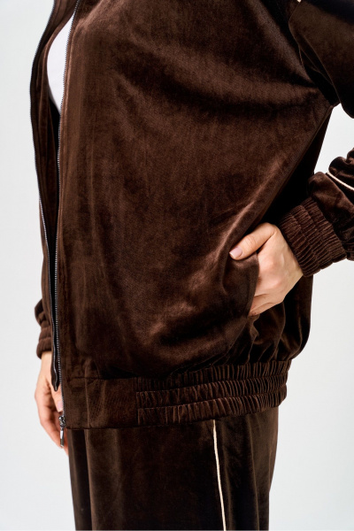 Брюки, свитшот AVA fashion М-166.01 коричневый - фото 7