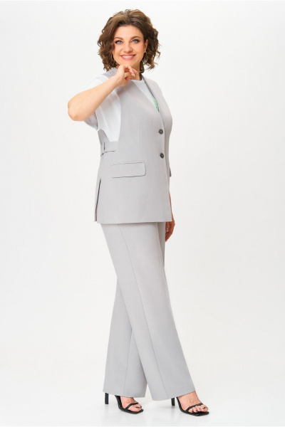 Брюки, жилет DaLi 3715.2 серый - фото 8