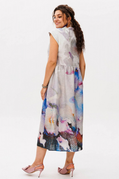 Платье Anelli 1424.1 анютины_глазки - фото 8