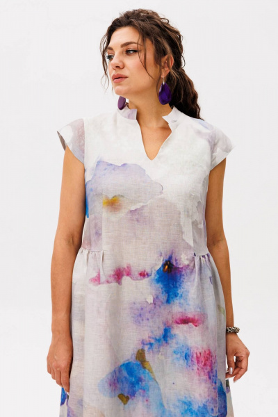 Платье Anelli 1424.1 анютины_глазки - фото 7