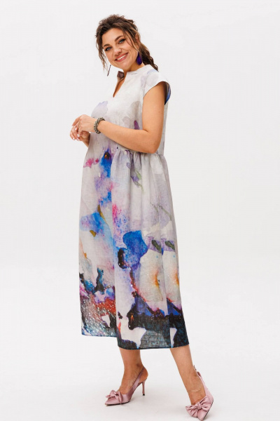 Платье Anelli 1424.1 анютины_глазки - фото 6