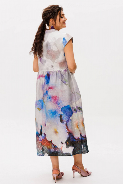 Платье Anelli 1424.1 анютины_глазки - фото 3