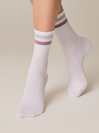 Носки CONTE ACTIVE белый-светло-серый 19С-65СП 157 - фото 5