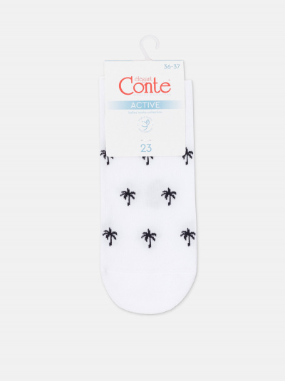 Носки CONTE ACTIVE белый-черный 23С-111СП 589 - фото 2
