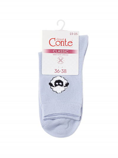 Носки CONTE CLASSIC бледно-фиолетовый 24С-151СП 681 - фото 3