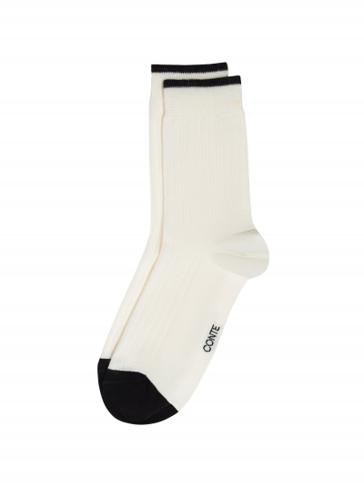 Носки CONTE CLASSIC молочный-черный 25С-32СП 785 - фото 4