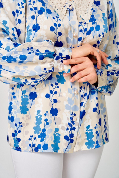 Блуза Svetlana-Style 2304 голубой_принт - фото 8