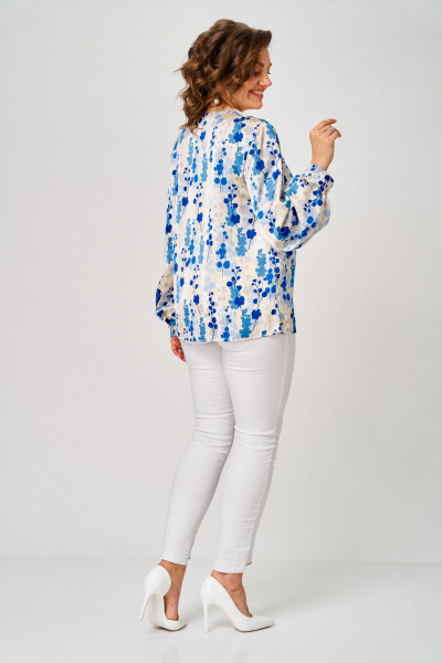 Блуза Svetlana-Style 2304 голубой_принт - фото 6