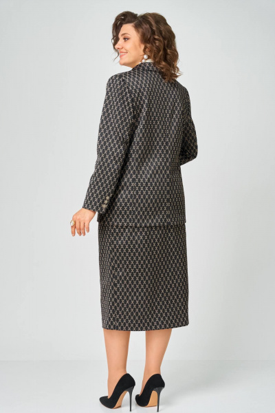 Жакет, юбка Andina city 9085-26-1 черный+бежевый - фото 6