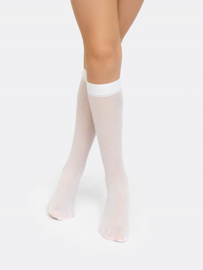 Гольфы Mark Formelle 447PA-1623/B4-20447PA белый_000Н_Крашение_полиамид.изделий_(носки) - фото 2