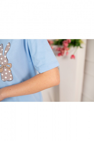 Сорочка Купалинка 688217.158-164 голубой - фото 4