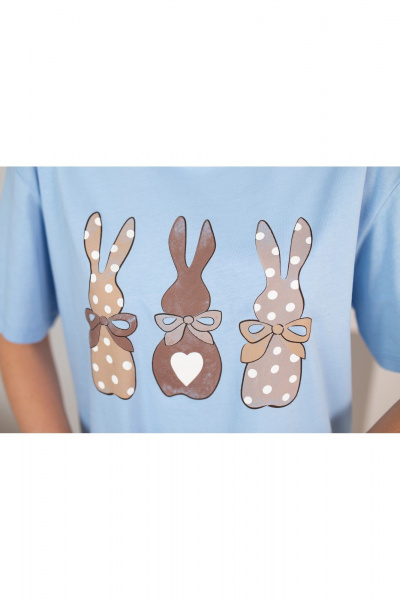 Сорочка Купалинка 688217.158-164 голубой - фото 3