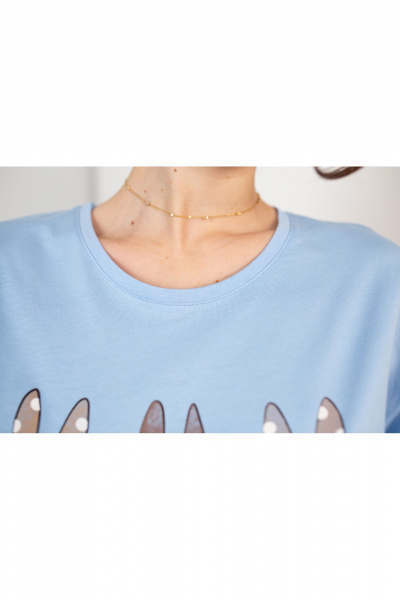 Сорочка Купалинка 688217.158-164 голубой - фото 2