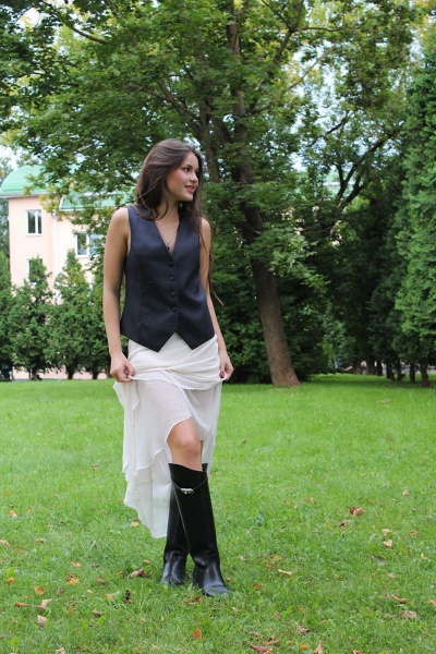 Жилет 16:48 11211GWV серыый - фото 16