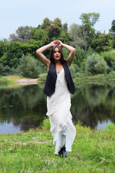 Жилет 16:48 11211GWV серыый - фото 14