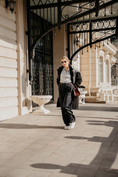 Брюки 16:48 11211GWT серый - фото 3