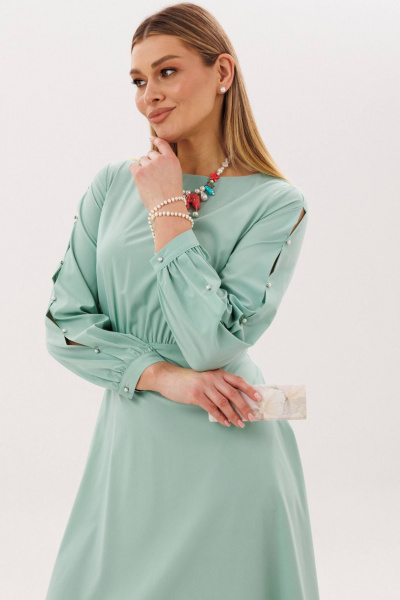 Платье Anelli 1836 дымчатый_нефрит - фото 9