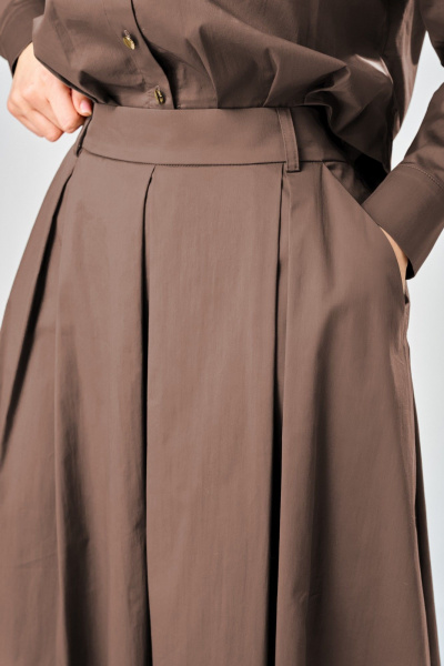 Блуза, юбка ARTELLA А-1010 молочный шоколад - фото 6