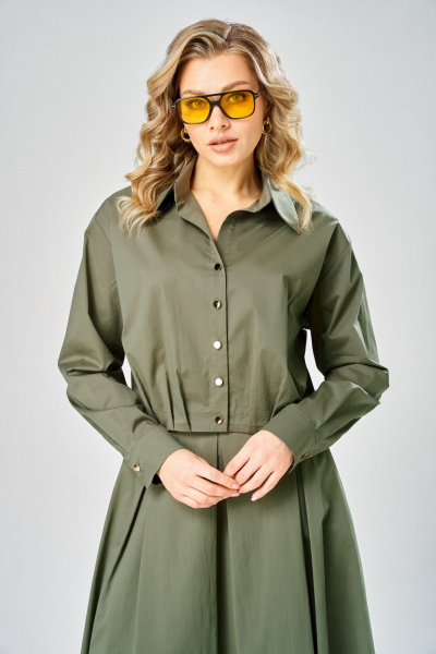 Блуза, юбка ARTELLA А-1010 хаки - фото 3