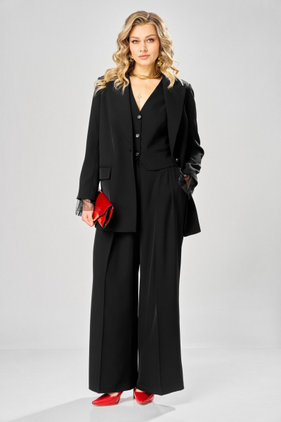 Брюки, жакет, жилет ARTELLA А-1028 черный - фото 1