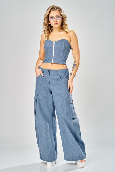 Топ ARTELLA А-1045 голубой - фото 4