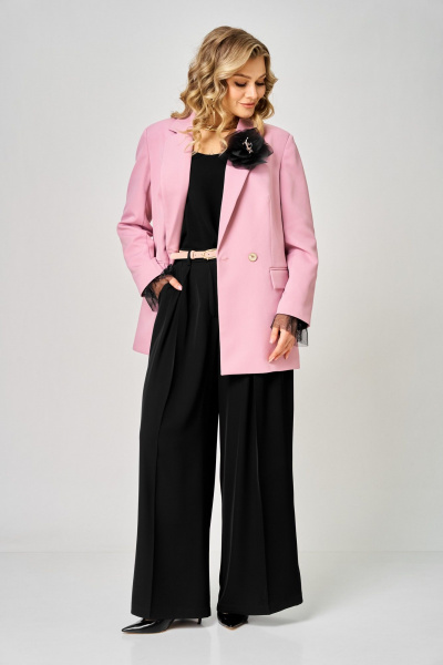 Брюки, жакет ARTELLA А-1047 палевая роза+черный - фото 8