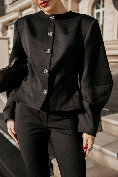 Жакет 16:48 И60-4ПШ черный - фото 8